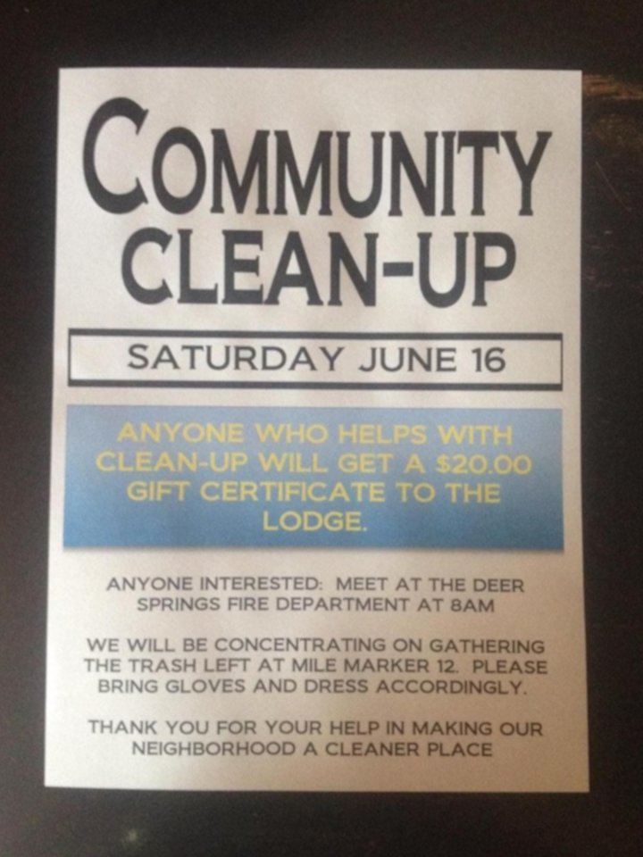 Clean up flyer